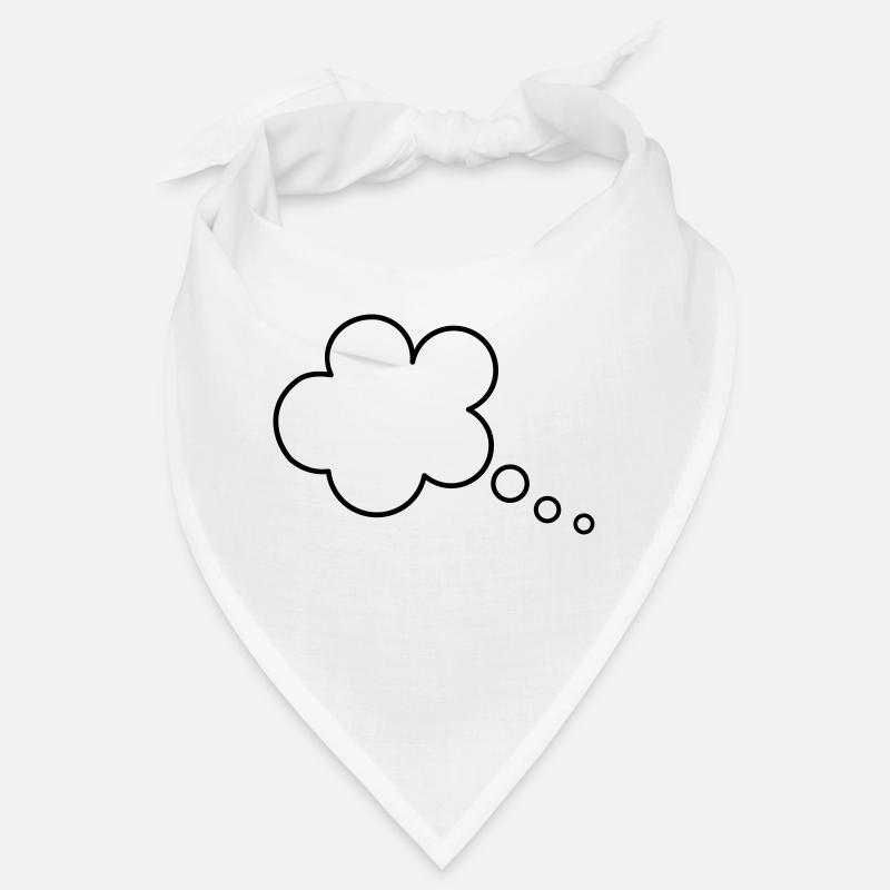 Thinking Bubble Speech Bubble Thinking Motif Clipart Template Bandana