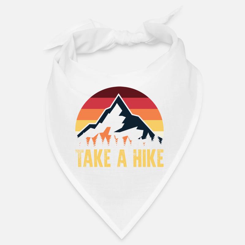 Wandern Sie: Retro Mountain Sunset Bandana