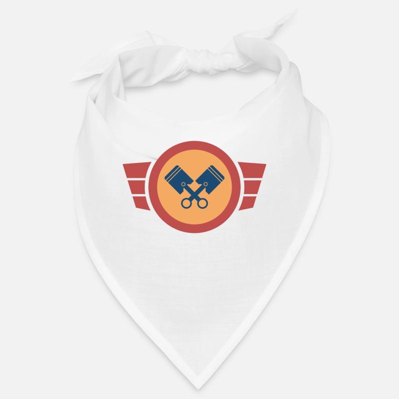 Two-stroke love - Simson Retro Logo Design - Bandana - white