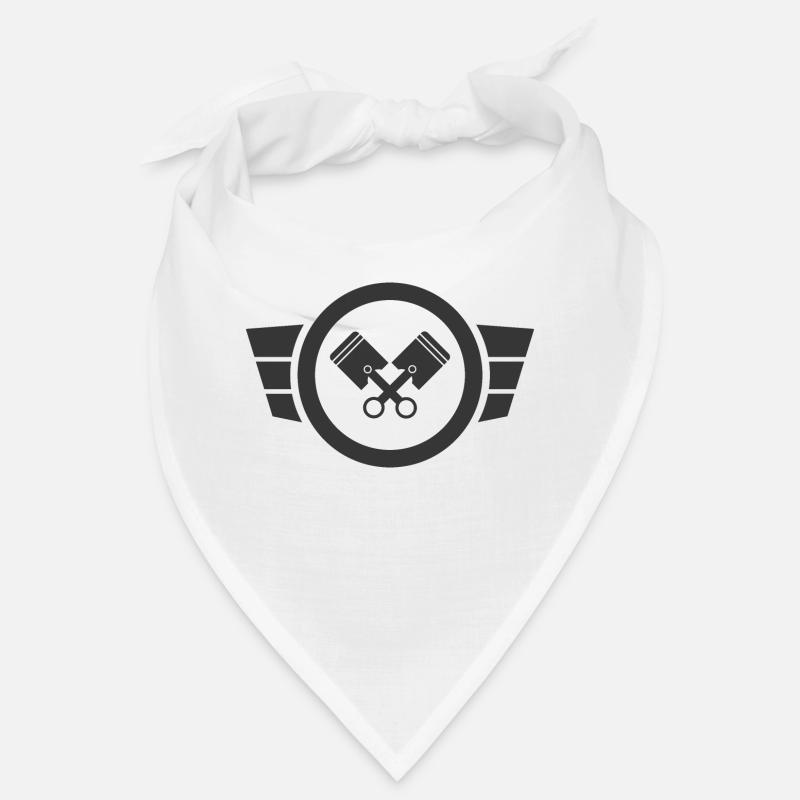 Two-stroke love - Simson Retro Logo Design - Bandana - white