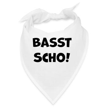 Basst Scho - Bandana - Weiß - Vorne