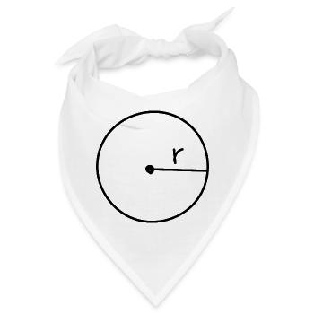 Mathematik Geometrie Teacher Lehrer Geschenk - Bandana - Weiß - Vorne