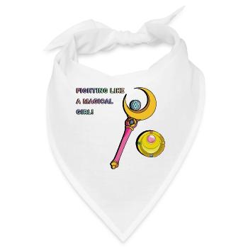 Sailor Moon Fighting wie ein magisches Mädchen - Bandana - Weiß - Vorne
