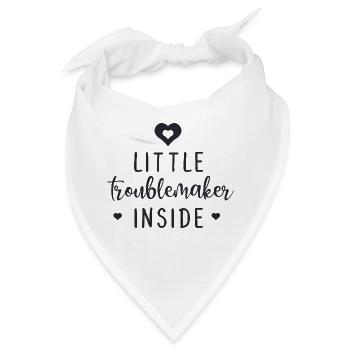 Little Troublemaker Inside - Bandana - Weiß - Vorne
