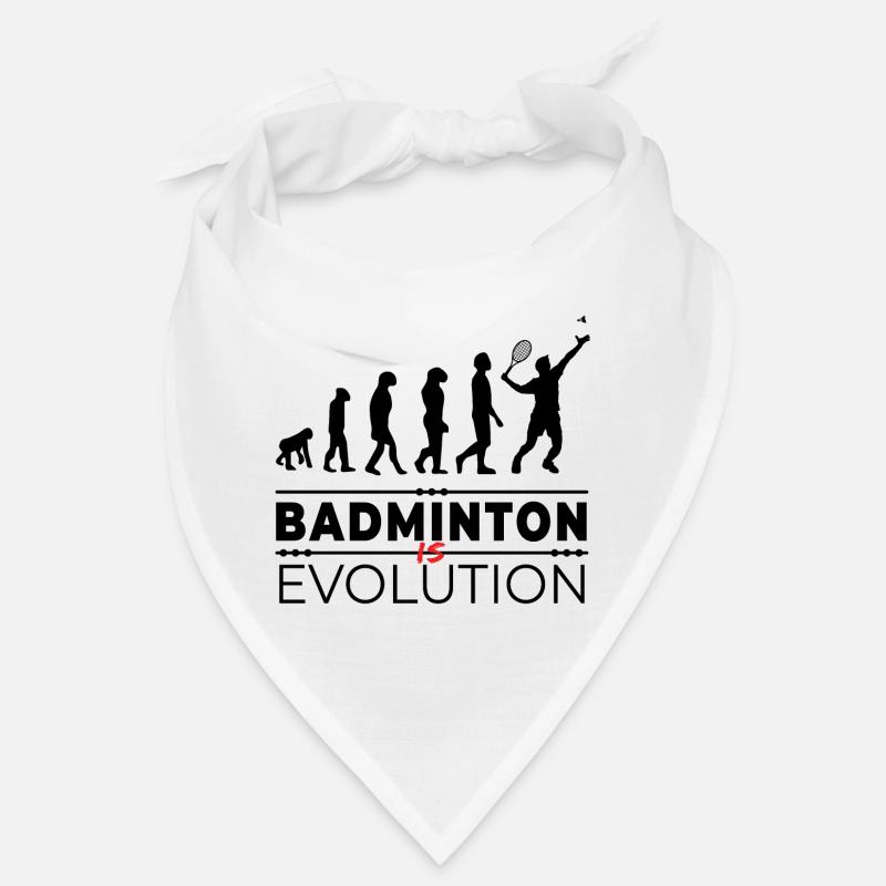 Badminton is evolution - Message Humor Parodie Bandana