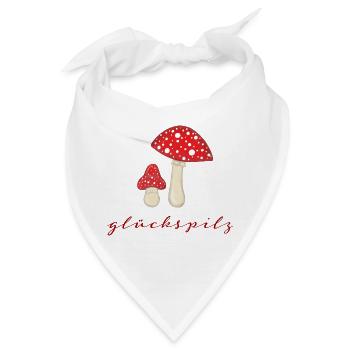 Glückspilz Rotpilz Duo - Bandana - Weiß - Vorne
