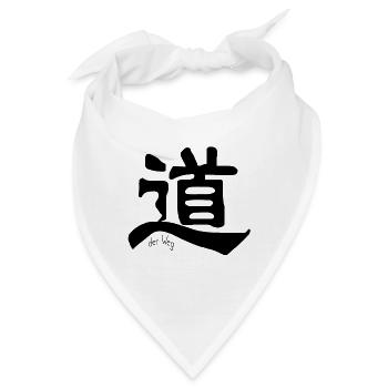 chinesisches Schriftzeichen Weg Dào Kanji Tattoo - Bandana - Weiß - Vorne