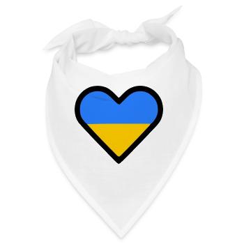 Ukraine - Bandana - Weiß - Vorne