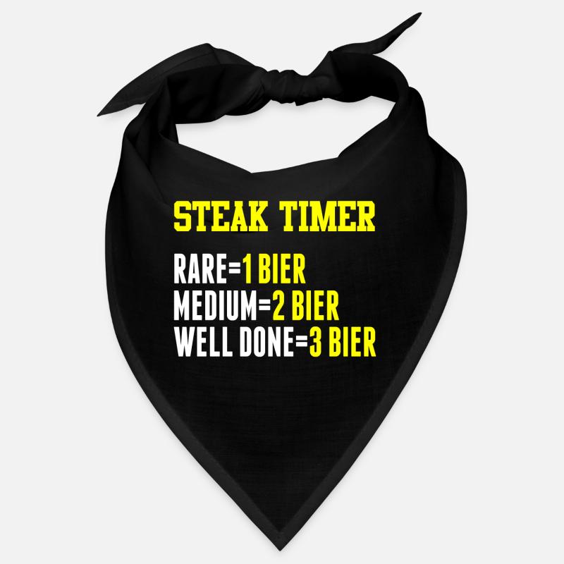 Steaktimer Rare 1Bier Medium 2Bier Well Done 3Bier Bandana
