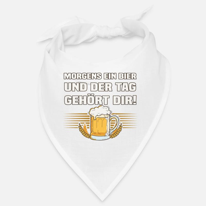 Morgens Ein Bier - Lustiger Bier Spruch Bandana