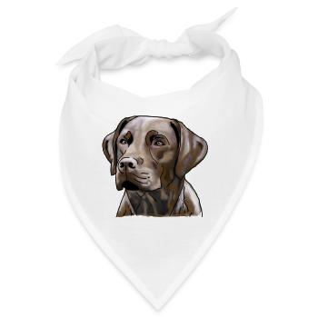 Labrador - Bandana - Weiß - Vorne
