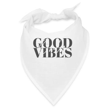 Good Vibes Only - Bandana - Weiß - Vorne
