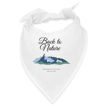 Zurück zur Natur - Bandana - Weiß - Vorne