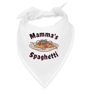 Mamma's Spaghetti - Bandana - Weiß - Vorne