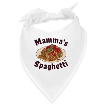 Mamma's Spaghetti - Bandana - Weiß - Vorne