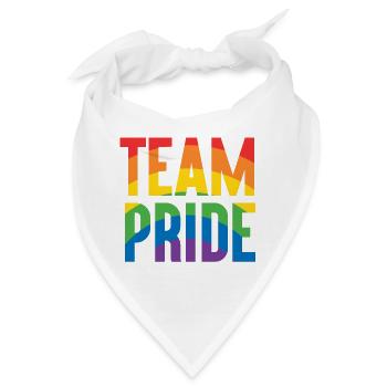 Pride Month LGBT - Team Pride - Bandana - Weiß - Vorne