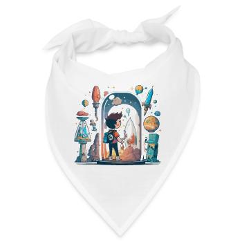 Botanische Schönheit: Pflanzenwunder - Bandana - Weiß - Vorne