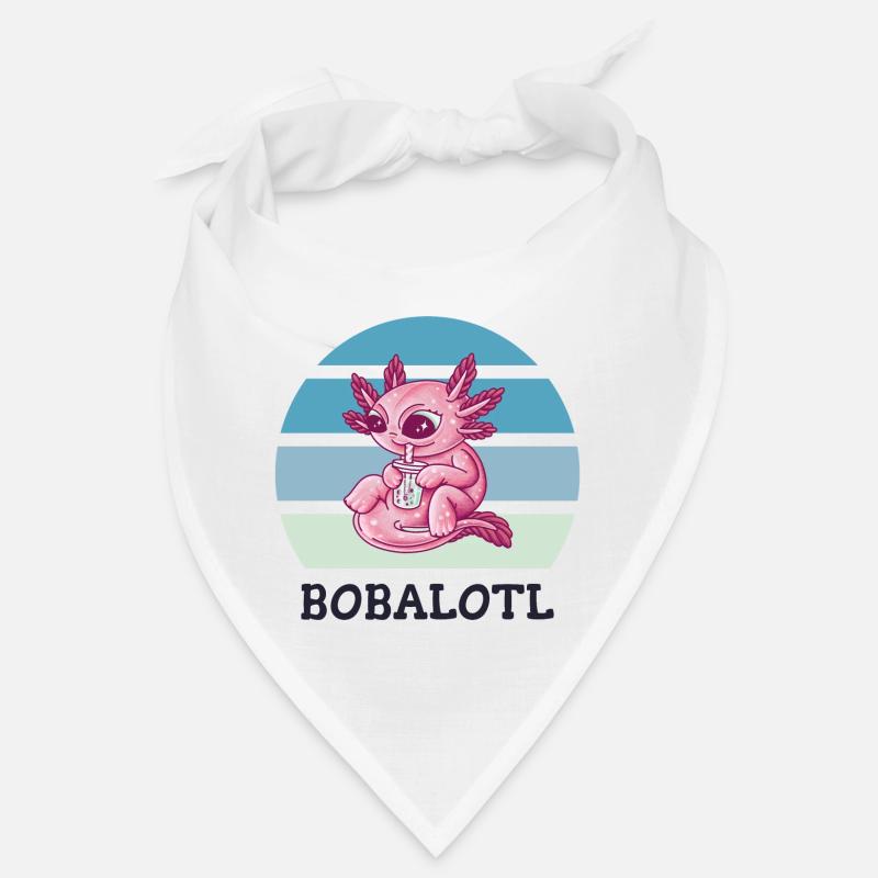 Boba Bubble Tea Axolotl Bobalotl Bandana