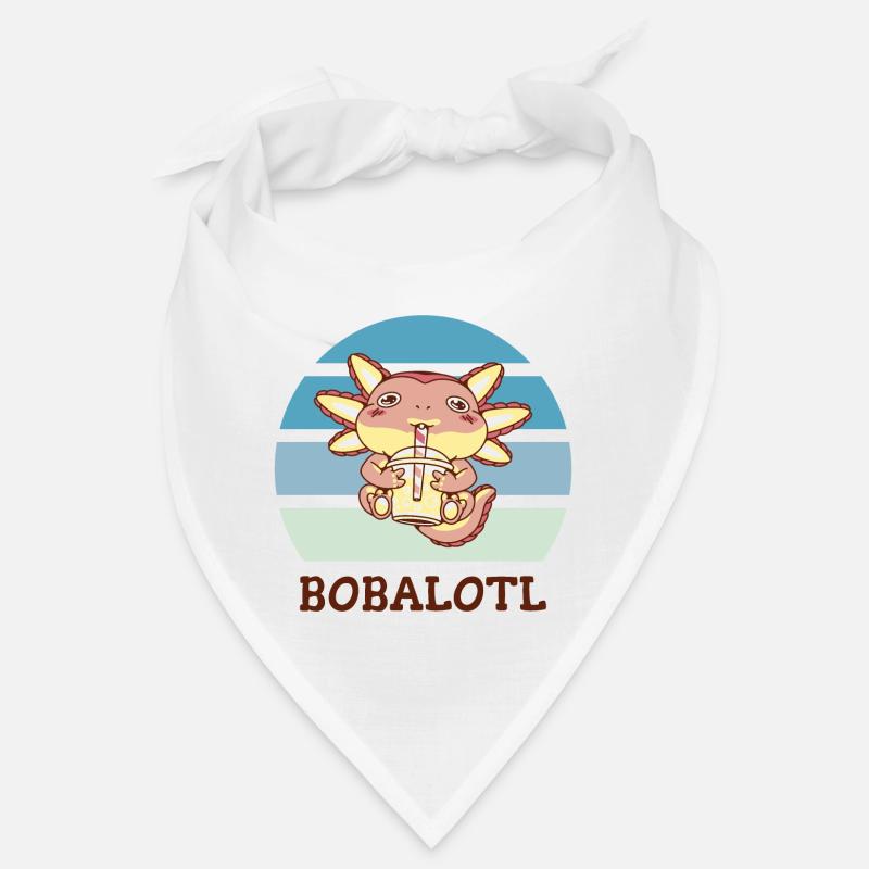 Boba Bubble Tea Axolotl Bobalotl Bandana