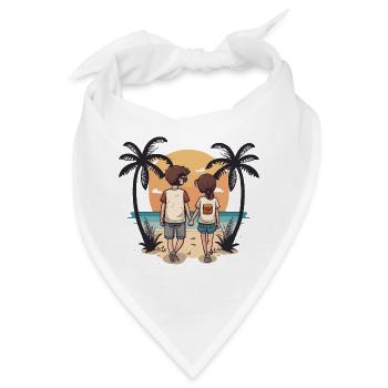 Romantischer Kurzurlaub - Bandana - Weiß - Vorne