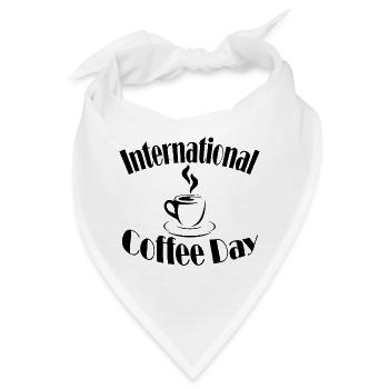 Coffee Day - Bandana - Weiß - Vorne