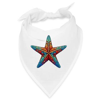 Seestern - Bandana - Weiß - Vorne