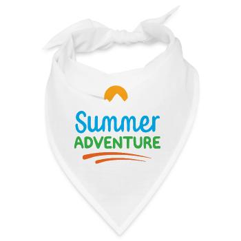 Sommer-Abenteuer - Bandana - Weiß - Vorne