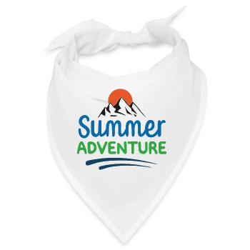 Sommer-Abenteuer - Bandana - Weiß - Vorne