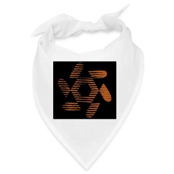 ENTWURF. KUNST. AFRIKA. GEEK. WEINLESE. GRAFIK - Bandana - Weiß - Vorne