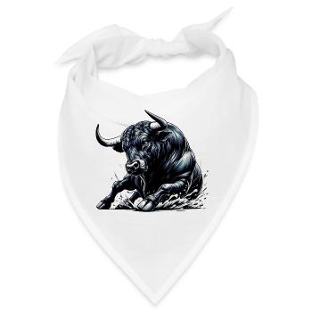 Stier - Bandana - Weiß - Vorne