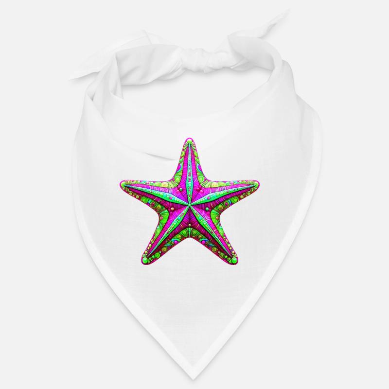 Étoile de mer - Bandana - blanc