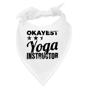 Okayest Yoga Instructor - Bandana - Weiß - Vorne