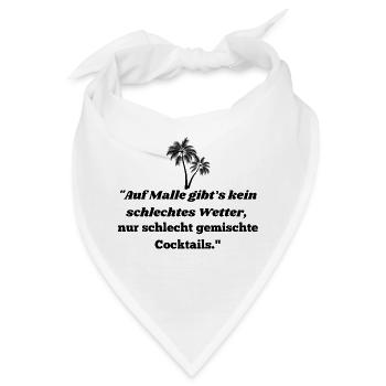 Mallorca - Bandana - Weiß - Vorne