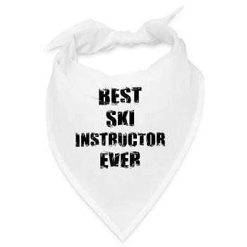 Bester Skilehrer aller Zeiten - Bandana - Weiß - Vorne