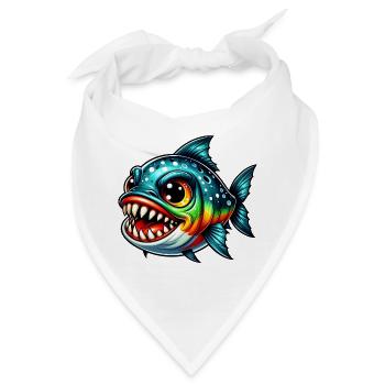 Piranha - Bandana - Weiß - Vorne