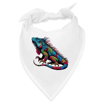 Leguan - Bandana - Weiß - Vorne
