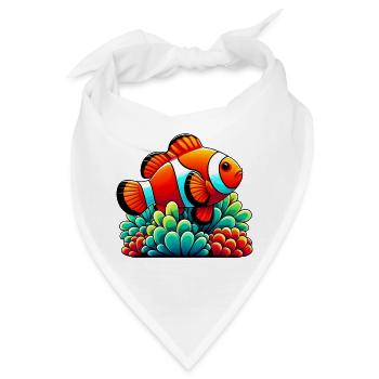 Clownfische - Bandana - Weiß - Vorne