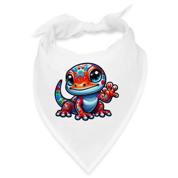Gecko - Bandana - Weiß - Vorne