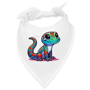 Gecko - Bandana - Weiß - Vorne