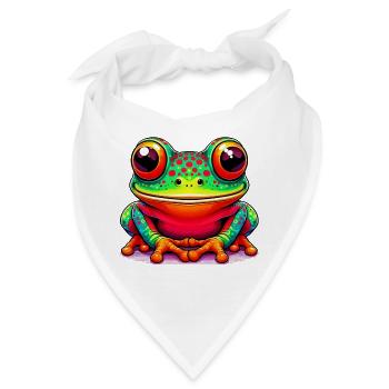 Frosch - Bandana - Weiß - Vorne