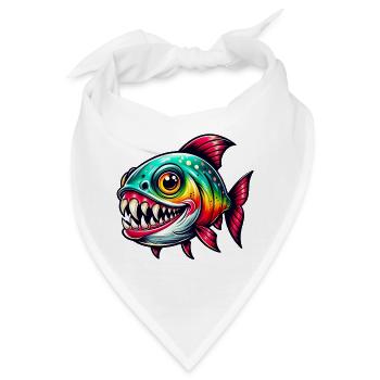 Piranha - Bandana - Weiß - Vorne
