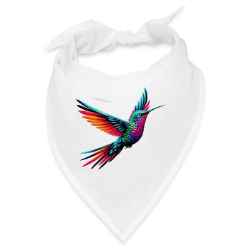 Kolibri - Bandana - Weiß - Vorne