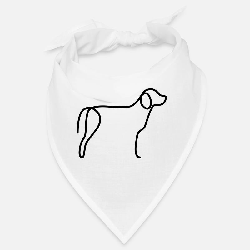 Beagle - Bandana - Weiß