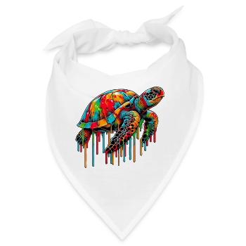 Schildkröte - Bandana - Weiß - Vorne