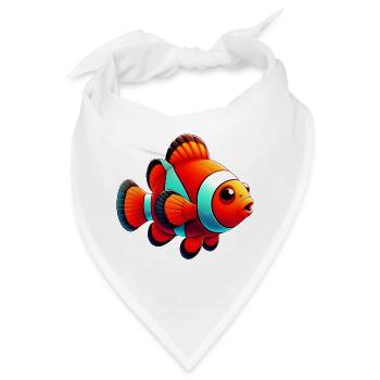 Clownfisch - Bandana - Weiß - Vorne