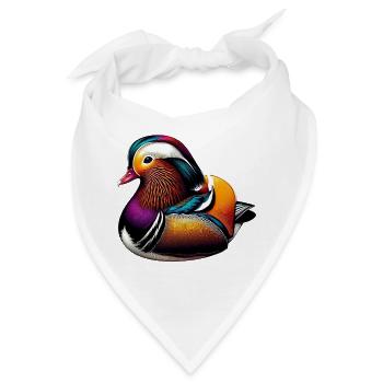 Mandarinente - Bandana - Weiß - Vorne