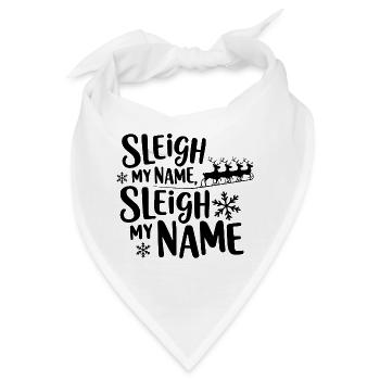 Schlitten Mein Name - Bandana - Weiß - Vorne