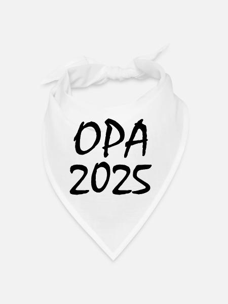 Opa 2025 - Bandana - Weiß - Vorne