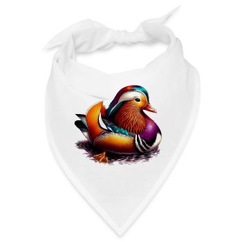 Mandarinente - Bandana - Weiß - Vorne