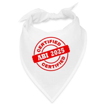 Abi 2025 - Bandana - Weiß - Vorne